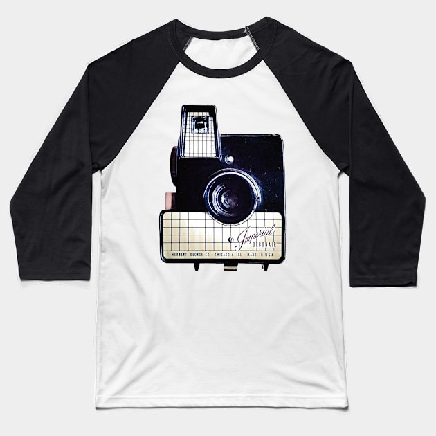 Imerpial Debonair Camera Baseball T-Shirt by blackjackdavey